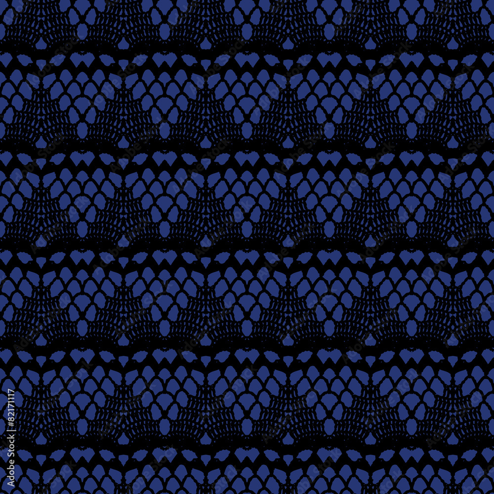 Black and blue lace seamless stripes pattern. Black and blue lace seamless stripes pattern.