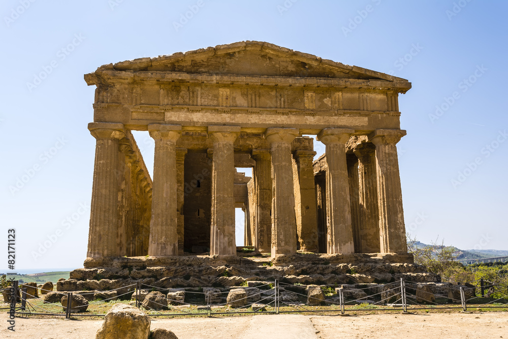 Concordia Temple. Valley of the Temples, Agrigento on Sicily