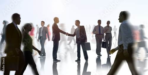 Business Handshake Agreement Deal White Collar Worker Concept