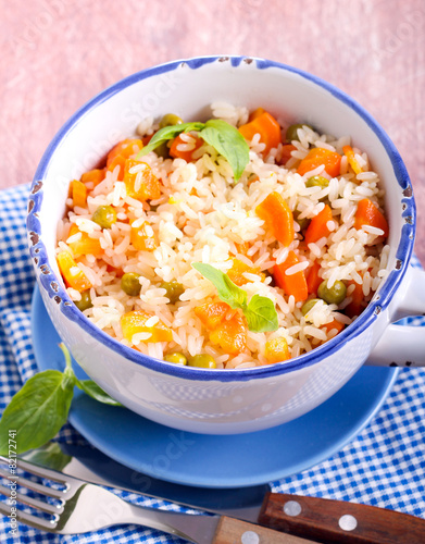 Rice with vegetables