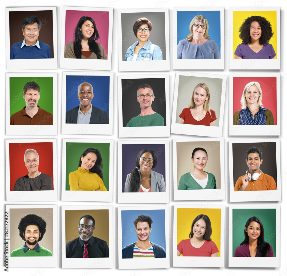 People Diversity Faces Human Face Portrait Community Concept People Diversity Faces Human Face Portrait Community Concept