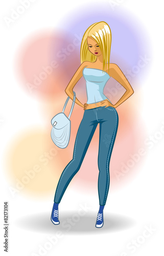 Trendy Girl (blonde) - Fashion. Shopping