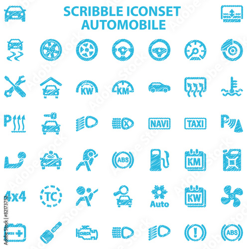 Scribble Iconset Automobile