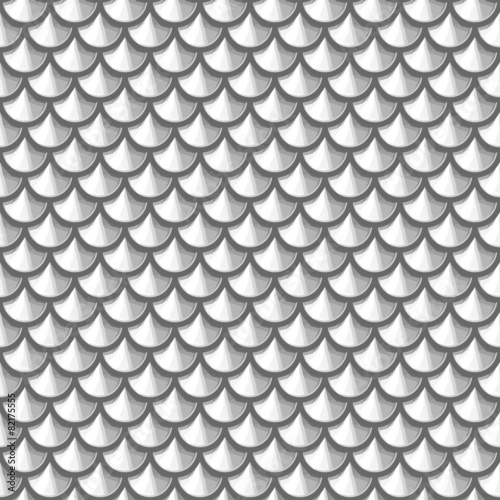 Seamless grayscale river fish scales