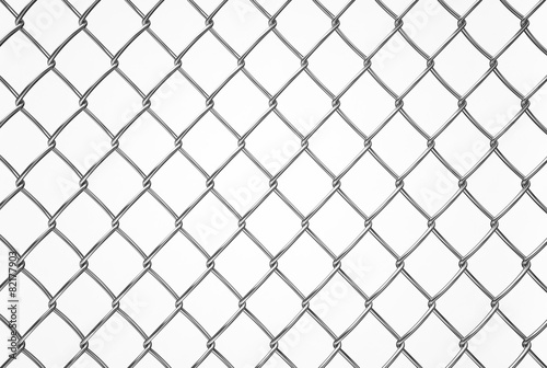 wired fence pattern on white background, texture