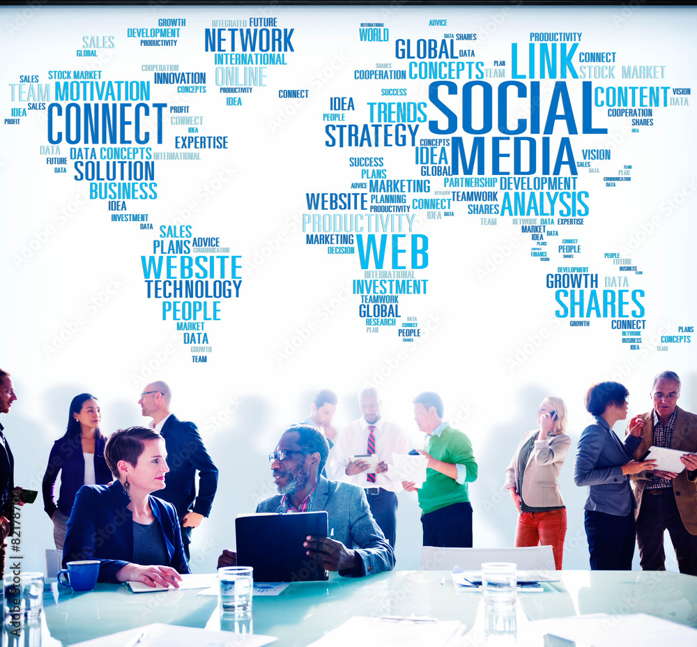 Social Media Internet Connection Global Communications Concept Social Media Internet Connection Global Communications Concept