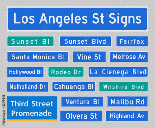 Los Angeles Street Signs photo