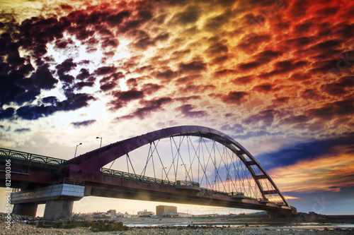 bridge sunset