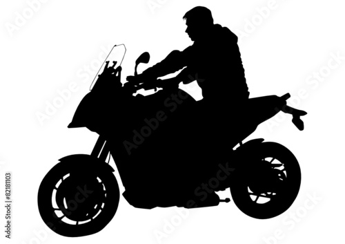 Sport bike and men