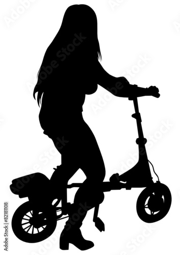 Women on scooter