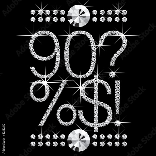 diamond letters with gemstones 00008
