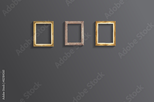 Set of vintage classic picture wood frame,EPS vector