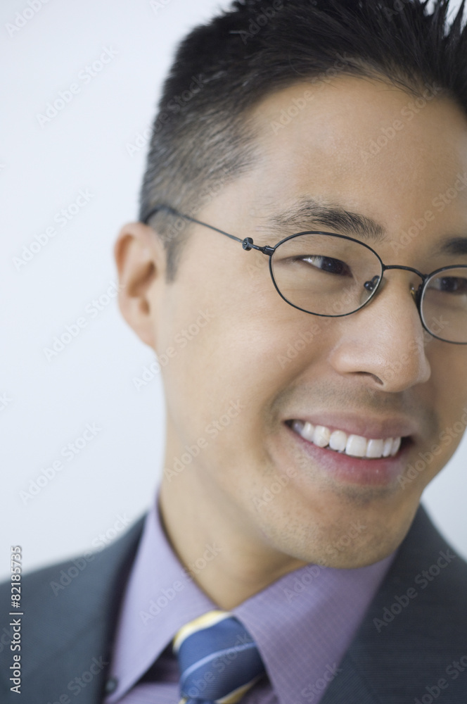 Asian businessman wearing eyeglasses Asian businessman wearing eyeglasses