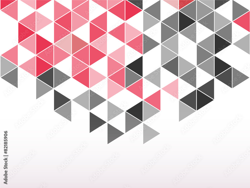 Fototapeta premium black and red triangle abstract background