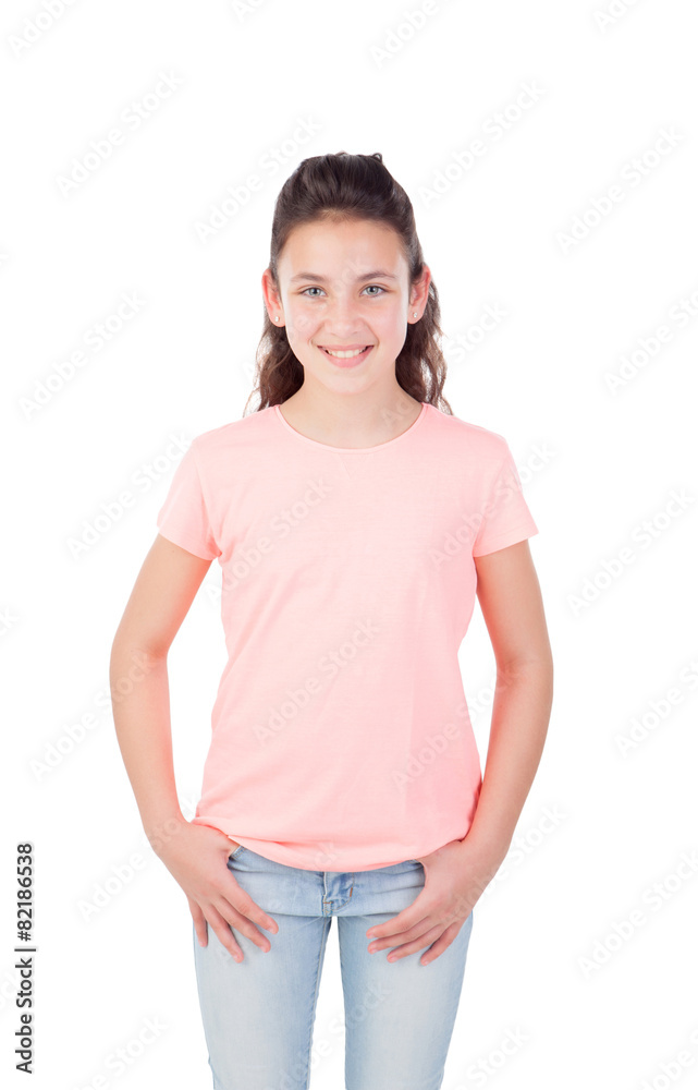 Pretty little girl with blue eyes Pretty little girl with blue eyes