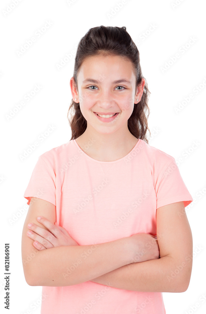 Pretty little girl with blue eyes Pretty little girl with blue eyes
