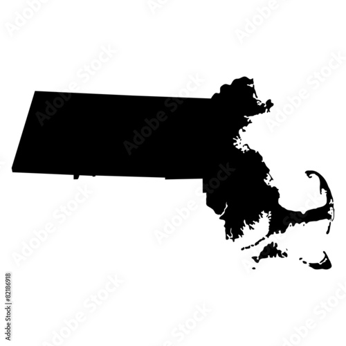 map of the U.S. state of Massachusetts