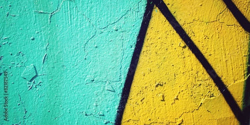 Colorful paint background - toned effect. Graffiti closeup.