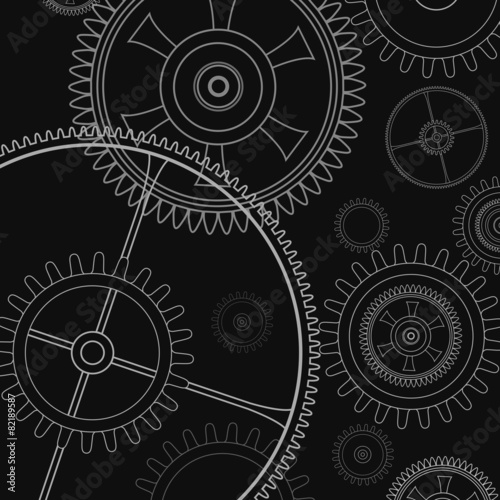 Background technology with gears