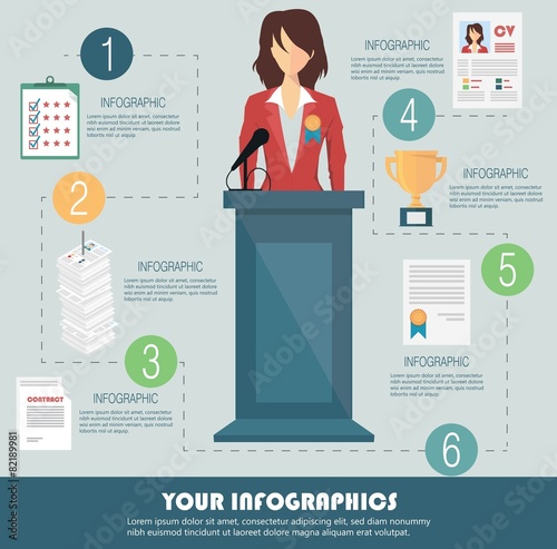 Business infographic template