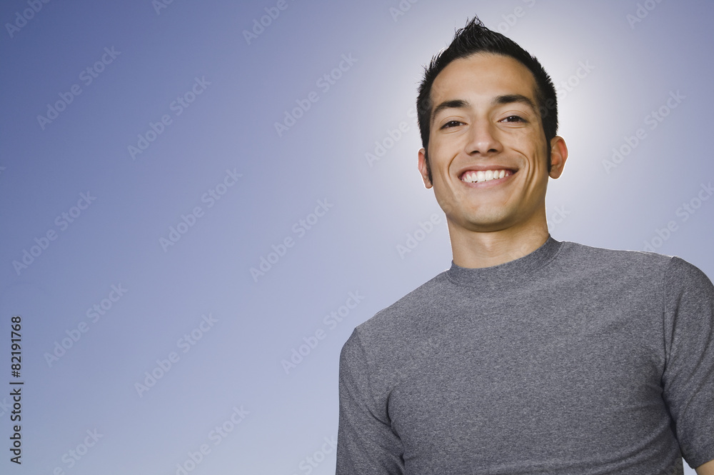 Confident Hispanic man smiling Confident Hispanic man smiling