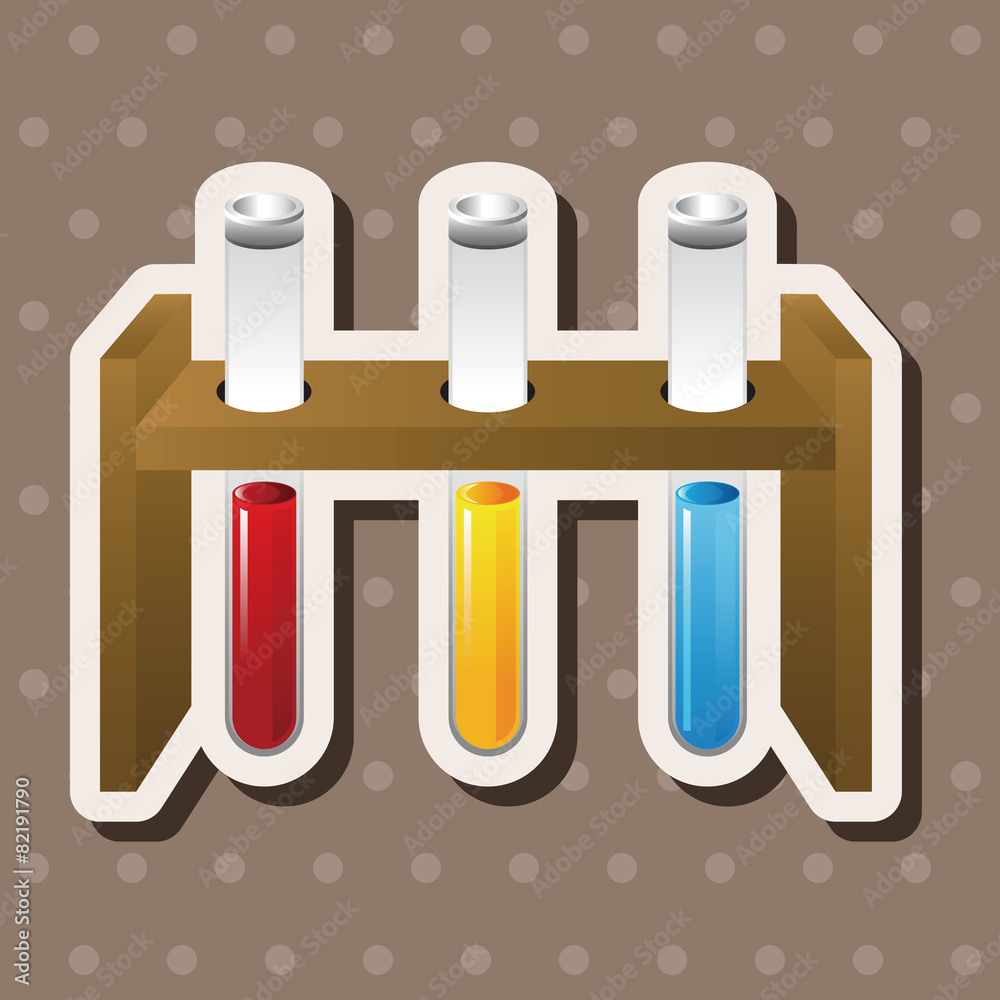 Test tubes and beakers theme elements Test tubes and beakers theme elements