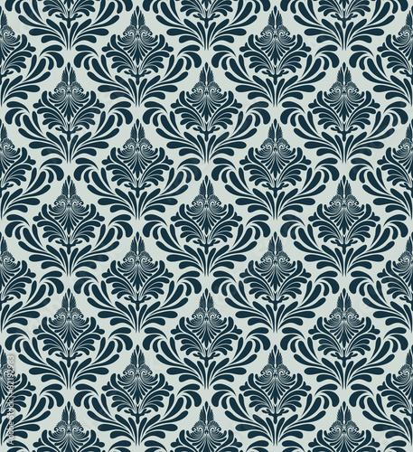 Damask seamless vector pattern