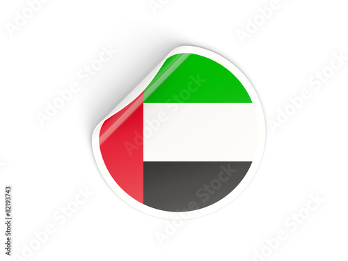Round sticker with flag of united arab emirates Free Download Round sticker with flag of united arab emirates - GFXLoad