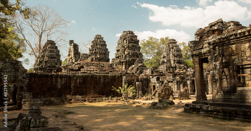 Banteay Kdei panorama with towers