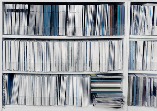 Bookcase with publications