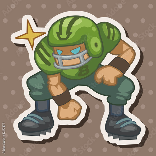 football player theme elements