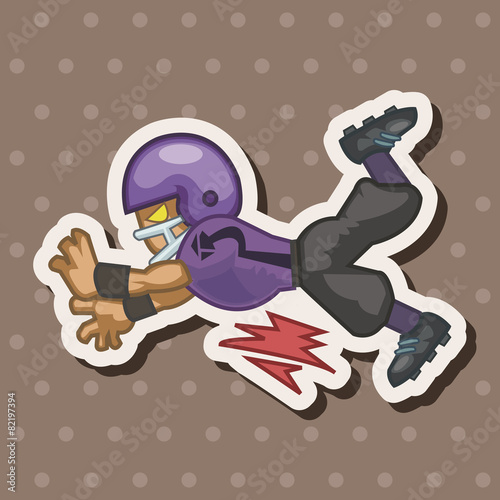 football player theme elements