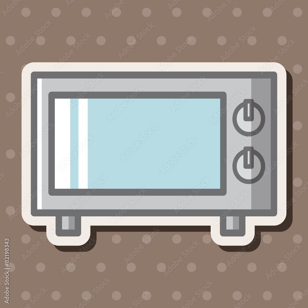 Kitchenware microwave oven theme elements Kitchenware microwave oven theme elements