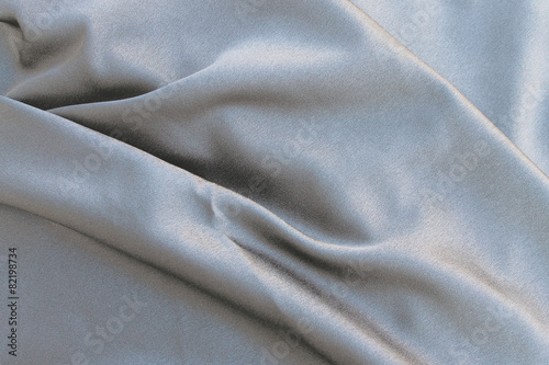 Satin fabric shiny with pleats