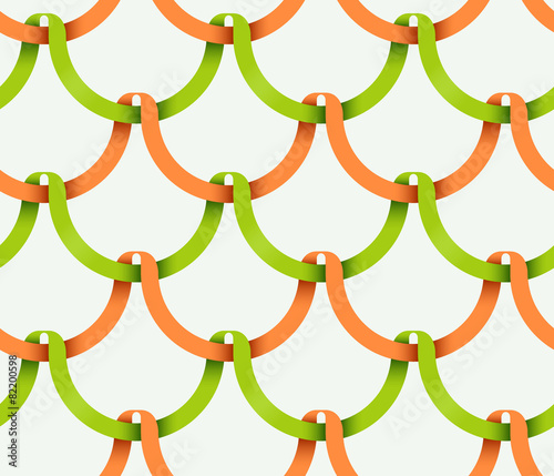 Seamless pattern with decorative scales
