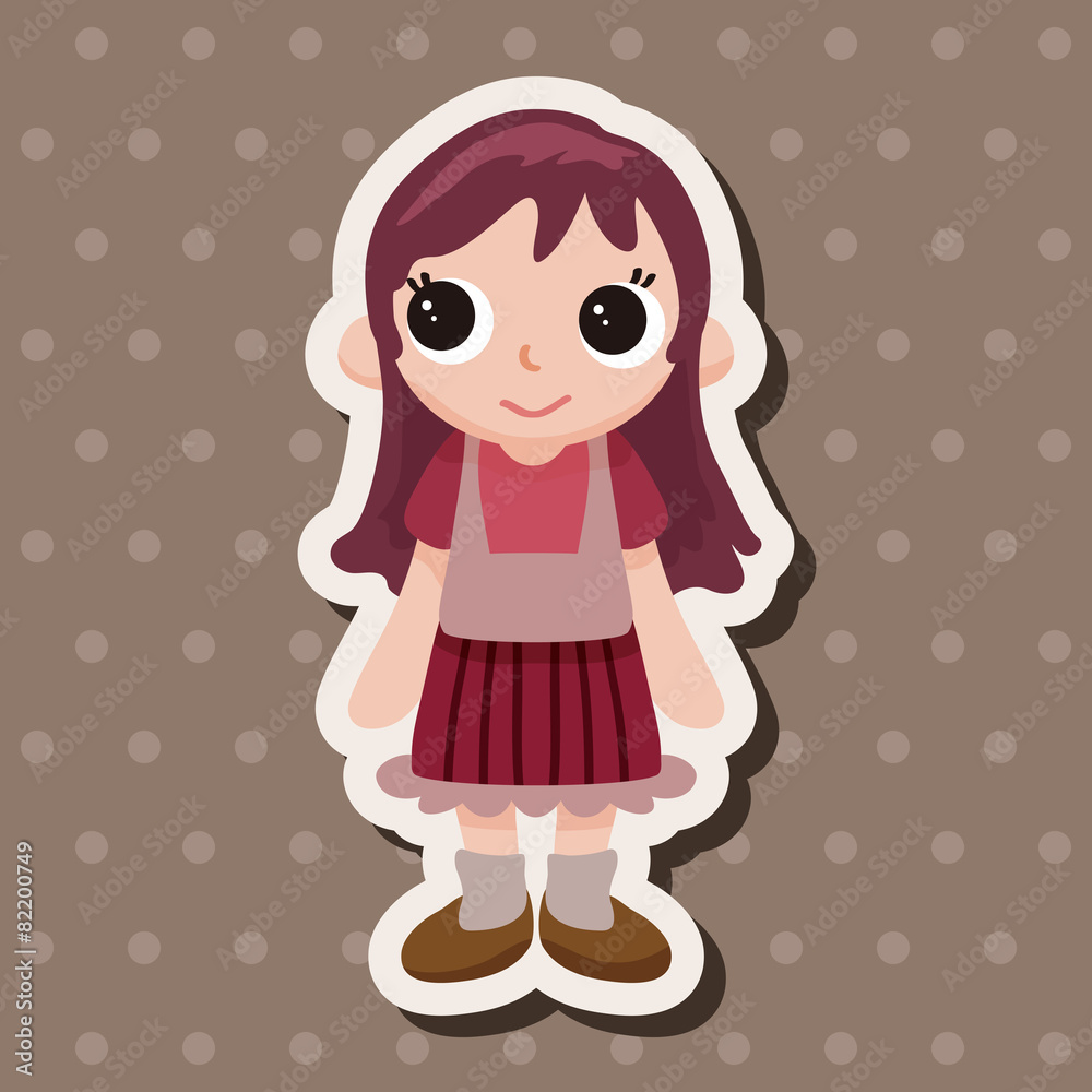 family girl character theme elements family girl character theme elements