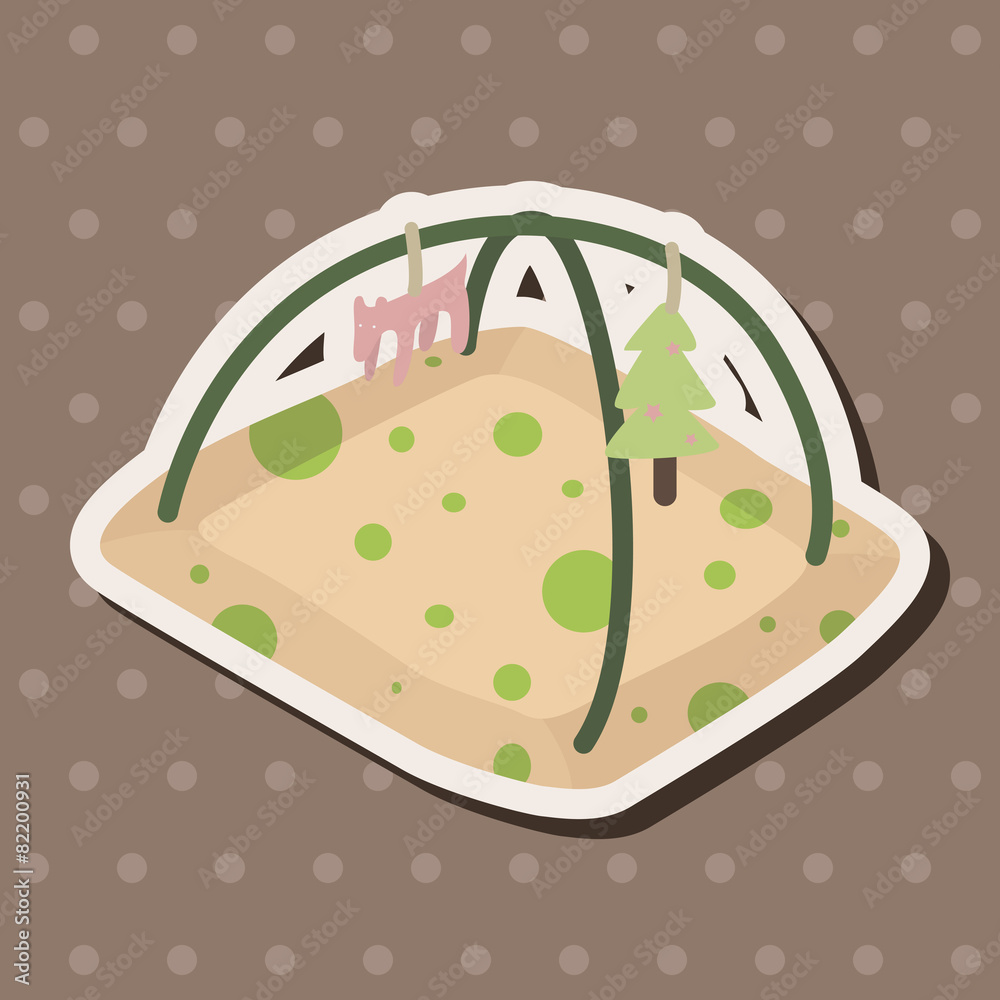 Fototapeta premium baby spoon and fork theme elements