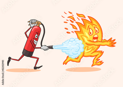 Fire extinguisher.