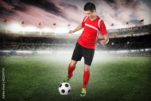 Soccer. Professional soccer player © BillionPhotos.com