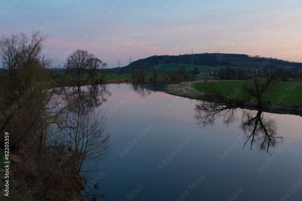 Fototapeta premium River Naab in Spring