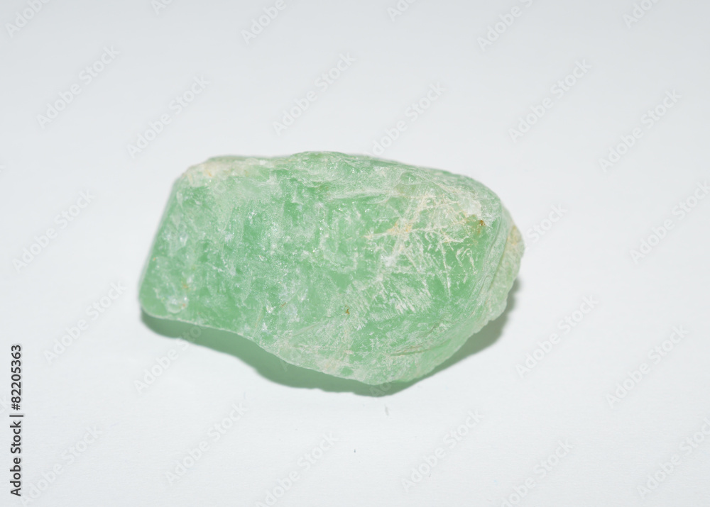 Fluorite natural gemstone crystal