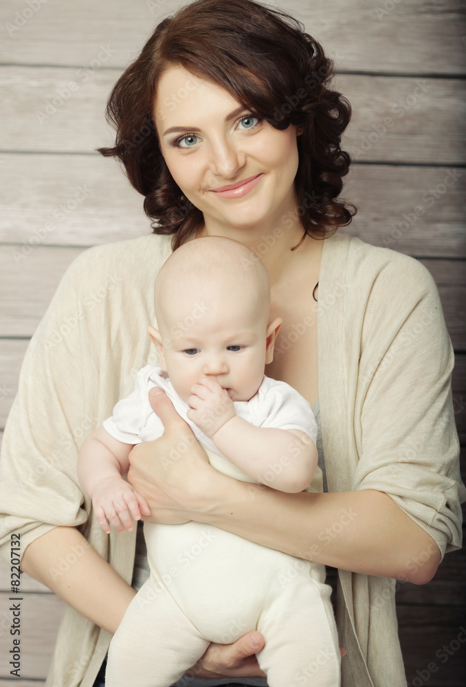 happy mother and baby happy mother and baby