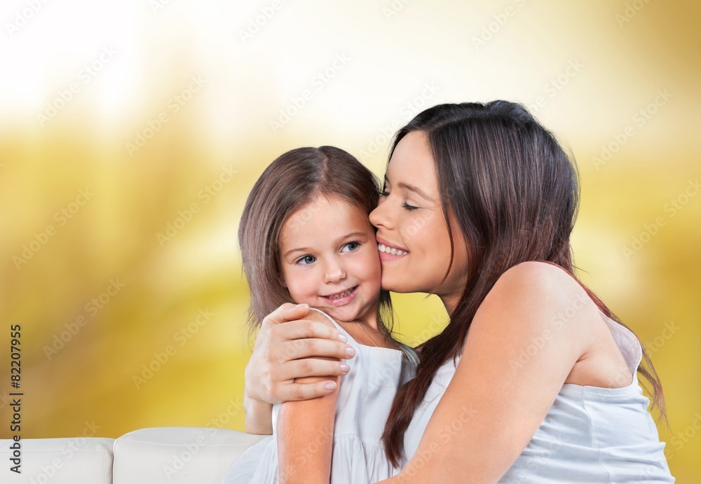 Adorable. Mother and Baby kissing and hugging. Happy Family Adorable. Mother and Baby kissing and hugging. Happy Family