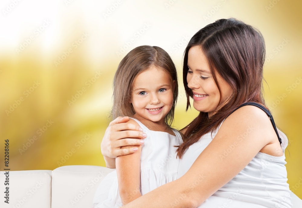 Adorable. Mother and Baby kissing and hugging. Happy Family Adorable. Mother and Baby kissing and hugging. Happy Family