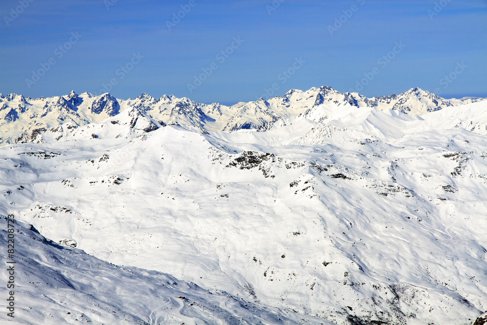 Winter sport holiday in the Alps