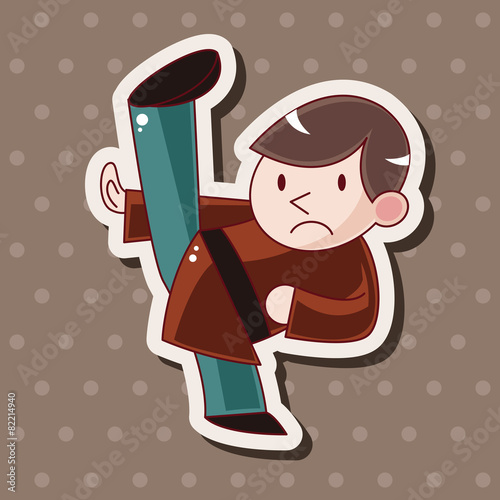 Kung fu theme elements