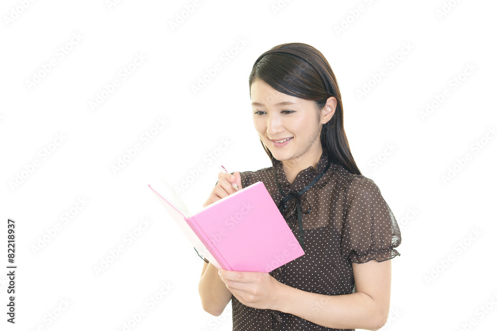 笑顔の女性