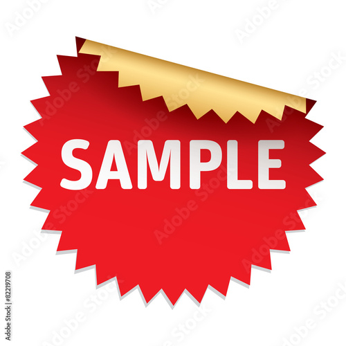 SAMPLE color vector sticker