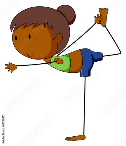 Girl and yoga