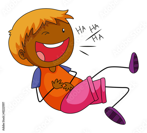 Boy laughing